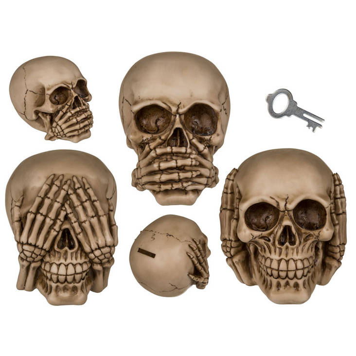 Pääkallo Säästöpankki kädet suulla - Muut rahapankit - 30979 - 1