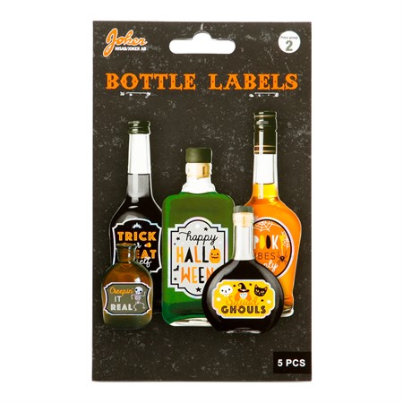 Pullo etiketit - Halloween / Kauhu - 31779 - 1