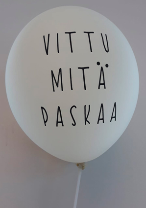 Vittu Mitä Paskaa ilmapallo - Ilmapallot - 30779 - 1