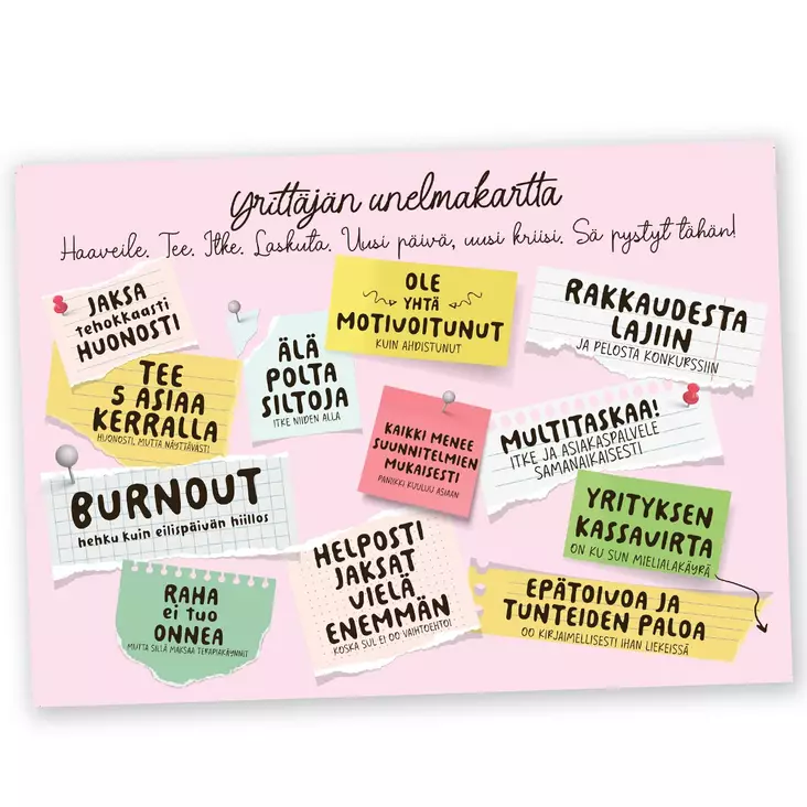 Yrittäjän unelmakartta/postikortti - Postikortit - 32479 - 1